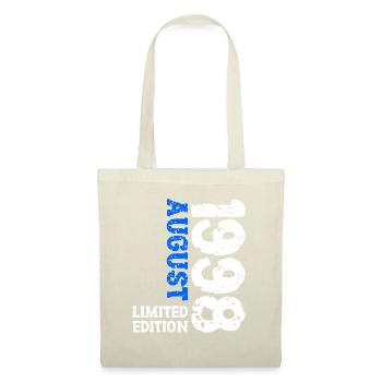 1998 August Limited Edition 25. Geburtstag Outfit - Stoffbeutel - Natur - Vorne