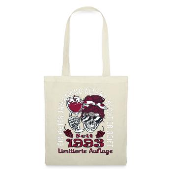 30. Geburtstag 1993 30er Guter Jahrgang - Stoffbeutel - Natur - Vorne