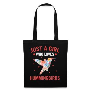 Colibri Colibri Colibri Oiseau Colibri Animal - Sac en tissu - noir - Devant