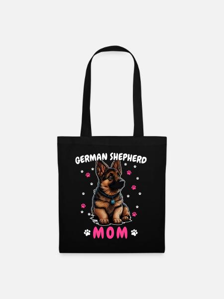 Deutscher Schäferhund Hund Malinois - Stoffbeutel - Schwarz