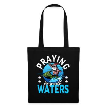 Power boat Jet boat Jet ski Santa Claus Xmas - Tote Bag - black - Front
