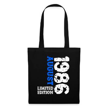 1986 August Limited Edition 37th Birthday Outfit - Tote Bag - black - Front