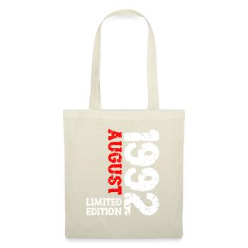 1992 August Limited Edition 31. Geburtstag Outfit - Stoffbeutel - Natur - Vorne