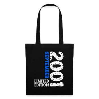 2001 September Limited Edition 22nd Birthday Decoration - Tote Bag - black - Front