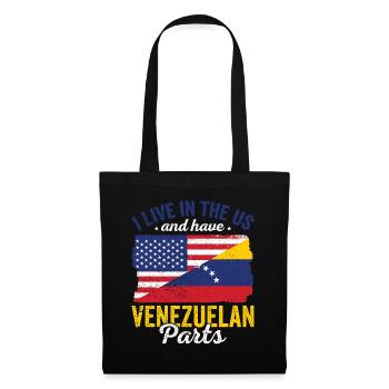Live USA Venezuela Parts Country Tours Flags - Tote Bag - black - Front