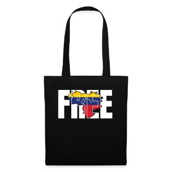 Venezuela Freedom Amérique du Sud Destination de voyage cadeau - Sac en tissu - noir - Devant
