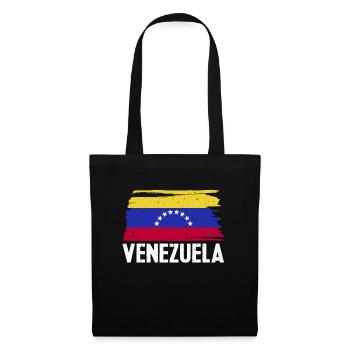 Venezuela Flagge Südamerikanisches Land Geschenk - Stoffbeutel - Schwarz - Vorne