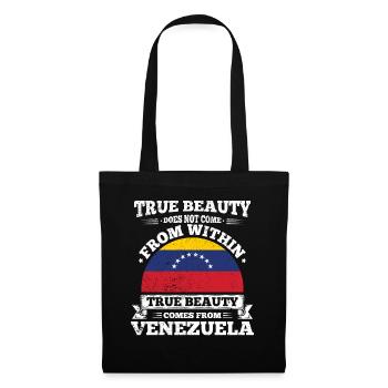 True Beauty Comes From Venezuela South America - Tote Bag - black - Front