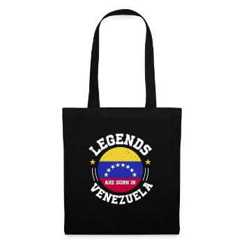 Legenden Geboren In Venezuela Südamerika Geschenk - Stoffbeutel - Schwarz - Vorne