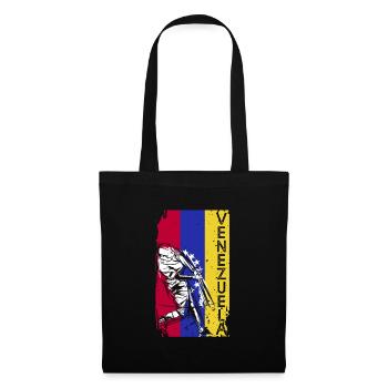 Venezuela Baseball - Stoffbeutel - Schwarz - Vorne