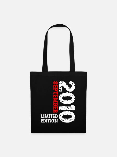 2010 September Limited Edition 13. Geburtstag Deko - Stoffbeutel - Schwarz