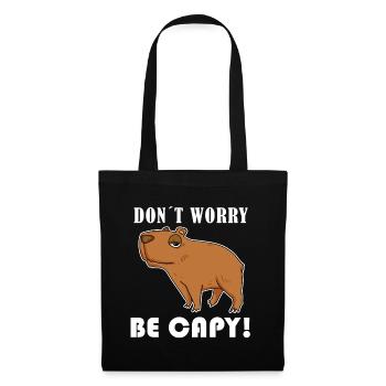 Capybara Animal Saying - Tote Bag - black - Front