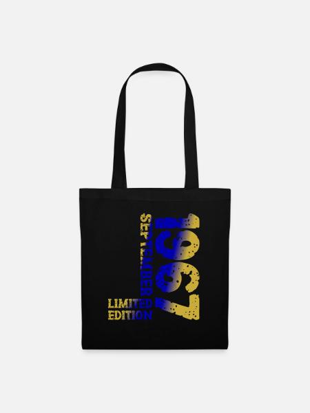 1967 Septembre Édition Limitée 56th Birthday Deco - Sac en tissu - noir