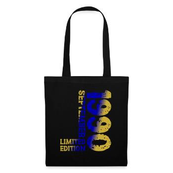1990 September Limited Edition 33. Geburtstag Deko - Stoffbeutel - Schwarz - Vorne