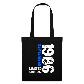 1986 September Limited Edition 37th Birthday Deco - Tote Bag - black - Front