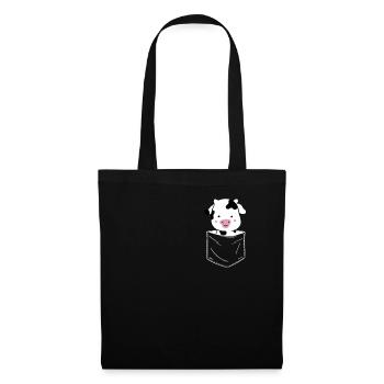 cow cows farmer farmer calf calves cattle - Tote Bag - black - Front