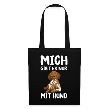 Deutsch Kurzhaar Hund - Stoffbeutel - Schwarz - Vorne