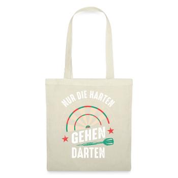 Dart Darts Dartspieler Dartsport - Stoffbeutel - Natur - Vorne