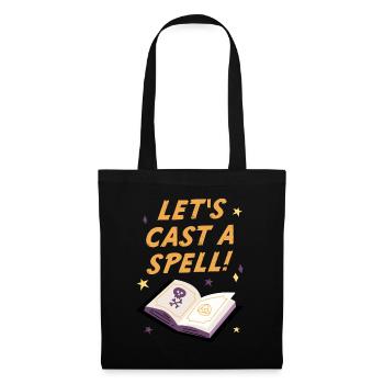 Jetons un sort, Halloween - Sac en tissu - noir - Devant