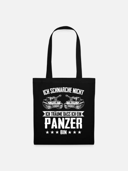 Panzer Kampfpanzer Panzerkampfwagen Panzerfahrer - Stoffbeutel - Schwarz