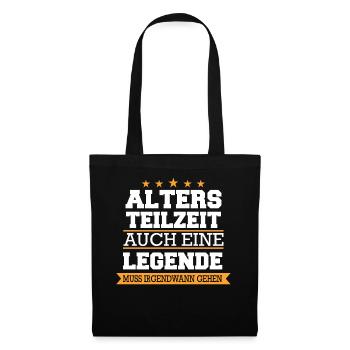 Altersteilzeit ATZ - Stoffbeutel - Schwarz - Vorne