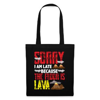 Ground Is Lava Volcano Lover Volcano Games - Tote Bag - black - Front