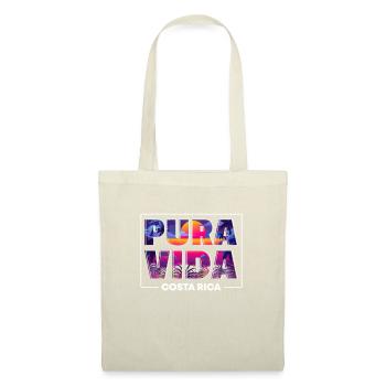 Pura Vida Costa Rica Amérique latine Costa Rica - Sac en tissu - nature - Devant