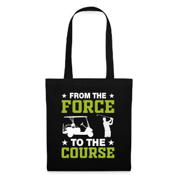 Jouer au golf, c’est vivre !- Swing the golf club - Sac en tissu - noir - Devant