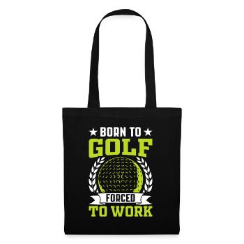 Jouer au golf, c’est vivre !- Swing the golf club - Sac en tissu - noir - Devant