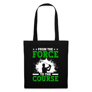 Jouer au golf, c’est vivre !- Swing the golf club - Sac en tissu - noir - Devant