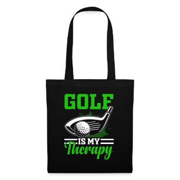Jouer au golf, c’est vivre !- Swing the golf club - Sac en tissu - noir - Devant