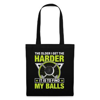 Jouer au golf, c’est vivre !- Swing the golf club - Sac en tissu - noir - Devant