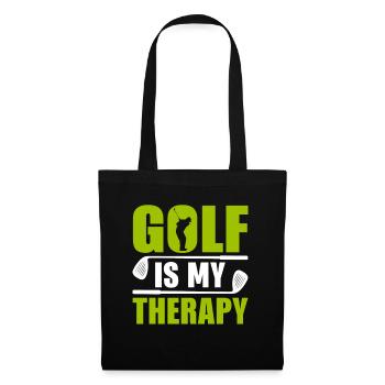 Jouer au golf, c’est vivre !- Swing the golf club - Sac en tissu - noir - Devant