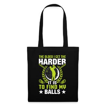 Jouer au golf, c’est vivre !- Swing the golf club - Sac en tissu - noir - Devant