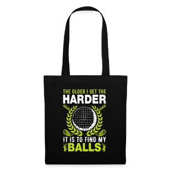 Jouer au golf, c’est vivre !- Swing the golf club - Sac en tissu - noir - Devant