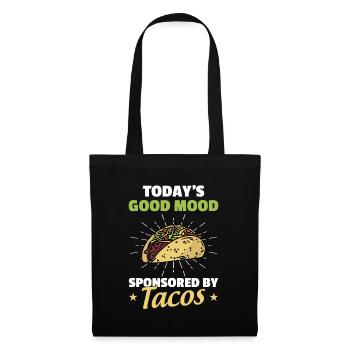 La bonne humeur d’aujourd’hui sponsorisée par Tacos - Sac en tissu - noir - Devant