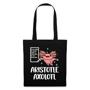 Aristotle Axolotl Funny Amphibian Frog Saying - Tote Bag - black - Front