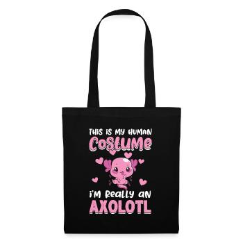 Mon costume humain vraiment Axolotl Amphibian Lurch - Sac en tissu - noir - Devant