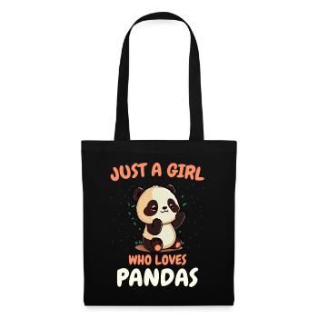 Panda Bear Panda Animal Pandas - Tote Bag - black - Front