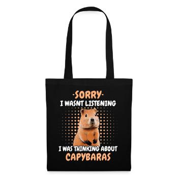 Capybara capybara rodent animal - Tote Bag - black - Front