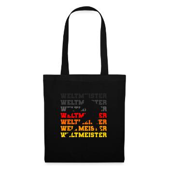 Deutschland Basketball Weltmeister 2023 Fan Shirt - Stoffbeutel - Schwarz - Vorne