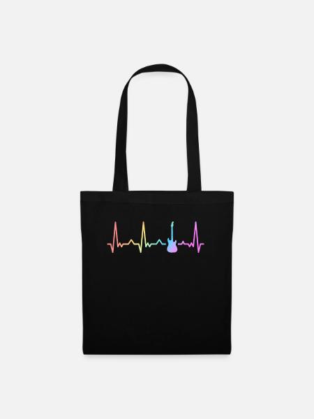 Guitare Guitariste Musicien Guitare acoustique Instruments - Sac en tissu - noir