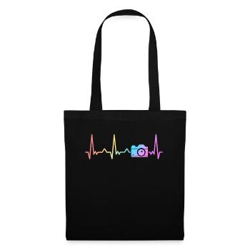 Photographe Photographe Photo Cameraman - Sac en tissu - noir - Devant