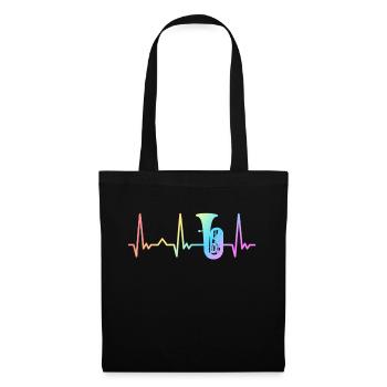 Tuba Tuba Player - Sac en tissu - noir - Devant