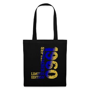 1960 Septembre Edition Limitée 63e anniversaire Déco - Sac en tissu - noir - Devant