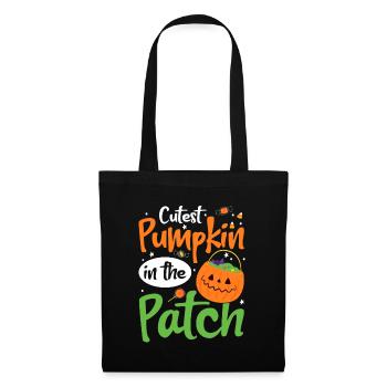 Cutest Pumpkin In The Patch Halloween Kinder - Stoffbeutel - Schwarz - Vorne