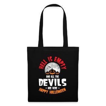 L’enfer est vide Devils Happy Halloween Costume - Sac en tissu - noir - Devant