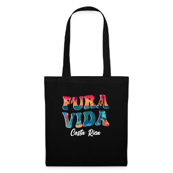 Pura Vida Costa Rica Amérique latine Costa Rica - Sac en tissu - noir - Devant