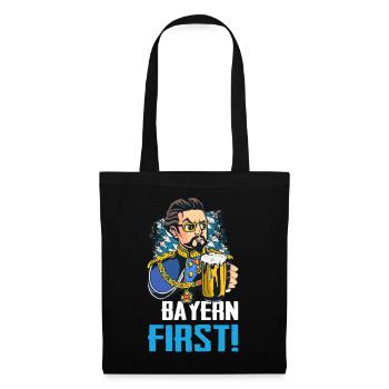 Freistaat Bayern Bayrisch - Stoffbeutel - Schwarz - Vorne