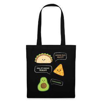 want to Taco Nacho Problem Guacward Burrito Gift - Tote Bag - black - Front